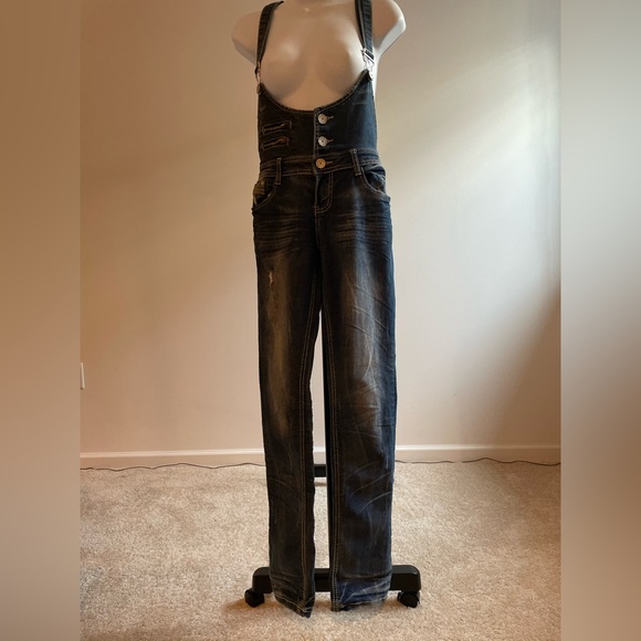 Beautiful blue jeans overall full length - Picture 1 of 4